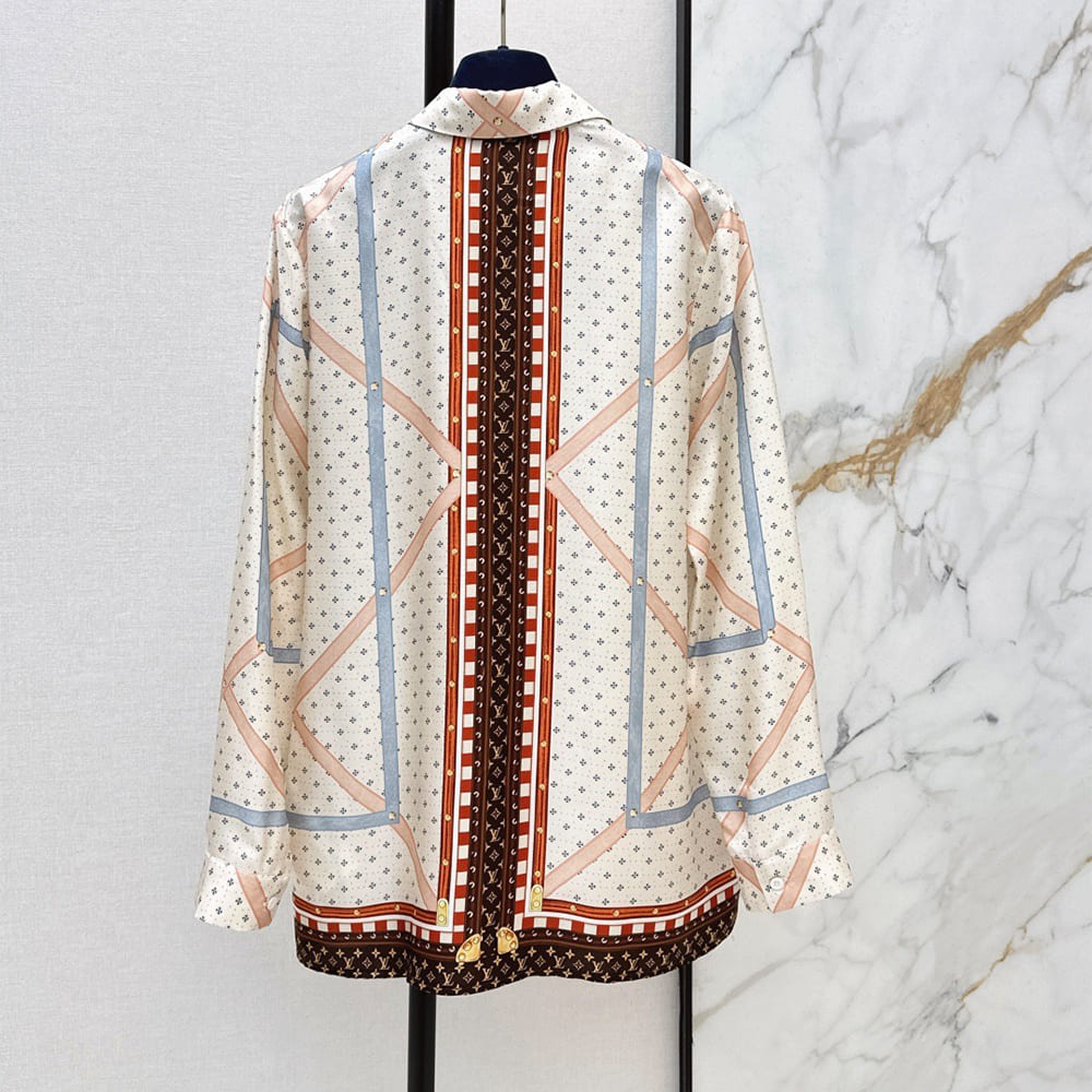 LV WOMEN SILK SHIRT(size:S|M|L|XL)