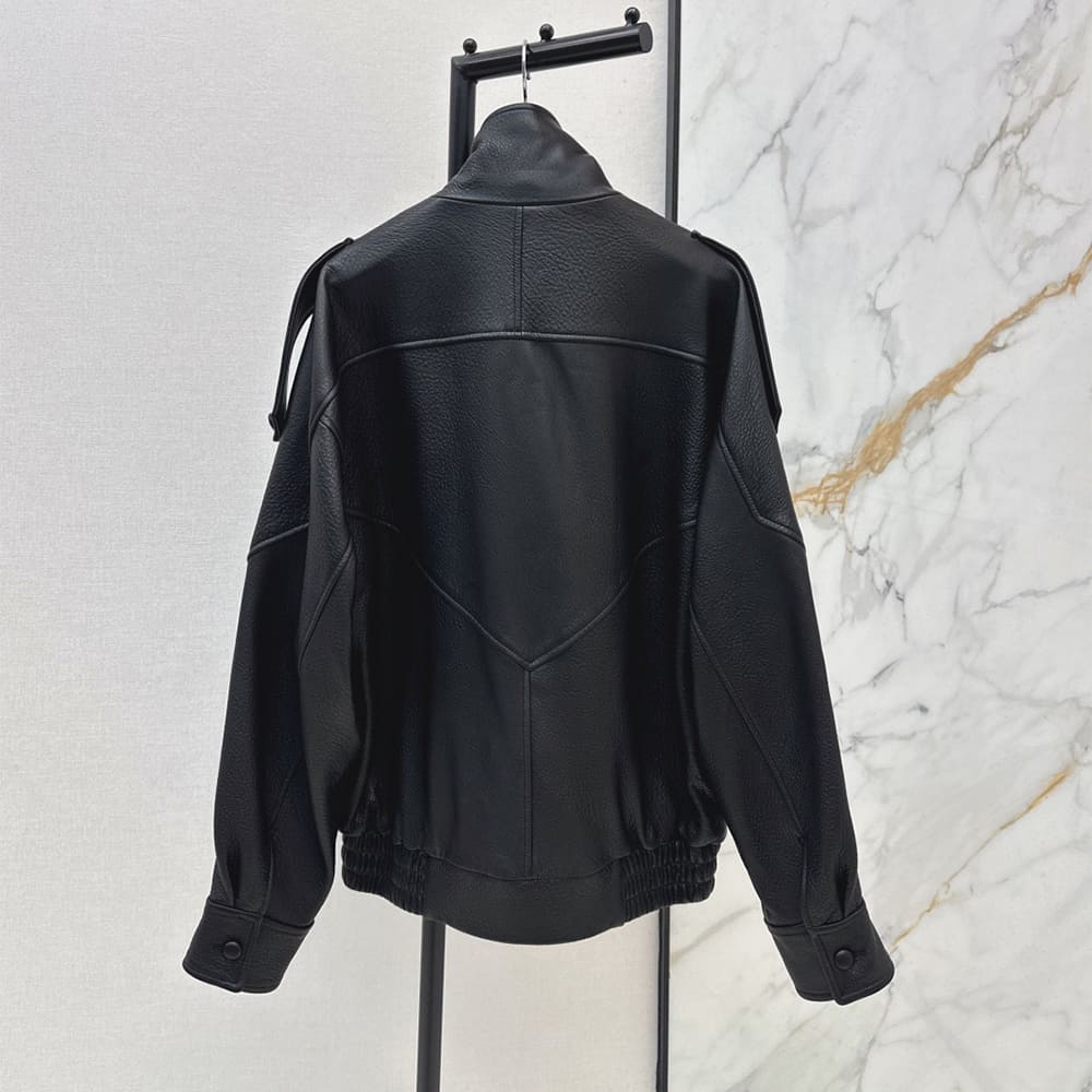 Sa1nt Lau*nt WOMEN Genuine Leather COAT(size:S|M|L)