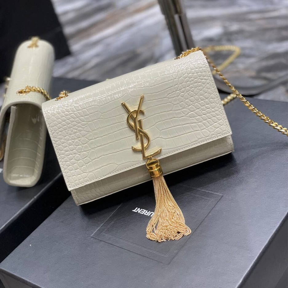 Y51 KATE EMBOSSED SHOULDER BAG